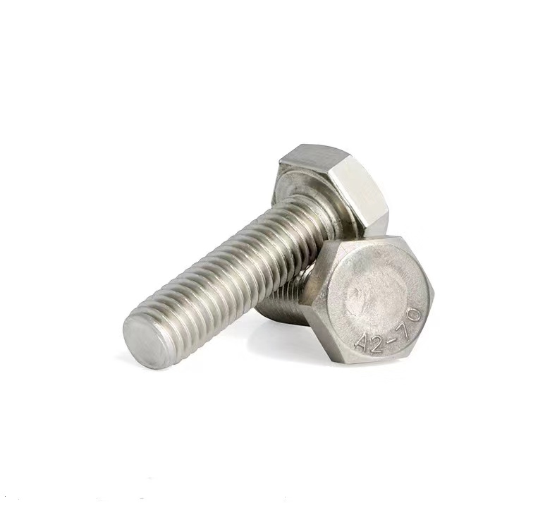316 hexagon head bolt DIN933  high quality stainless steel