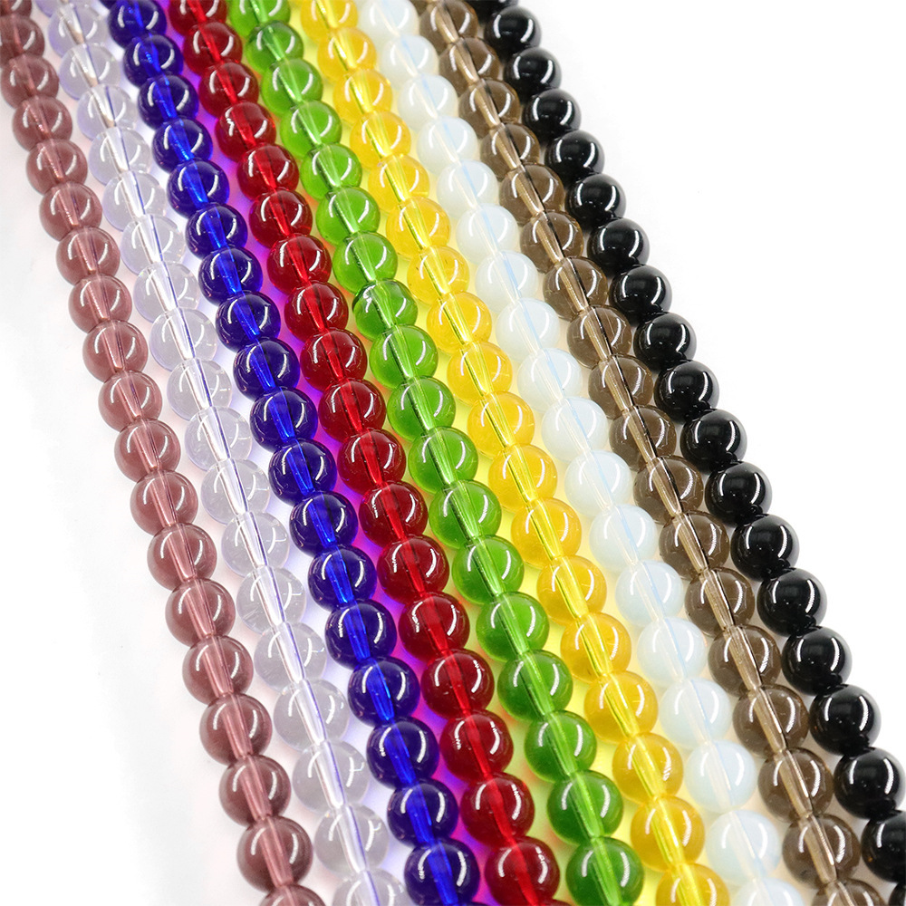Wholesale Crystal Curtain 8mm16mm Round Beads Transparent DIY Glass Beads for Jewelry Diy Accessories
