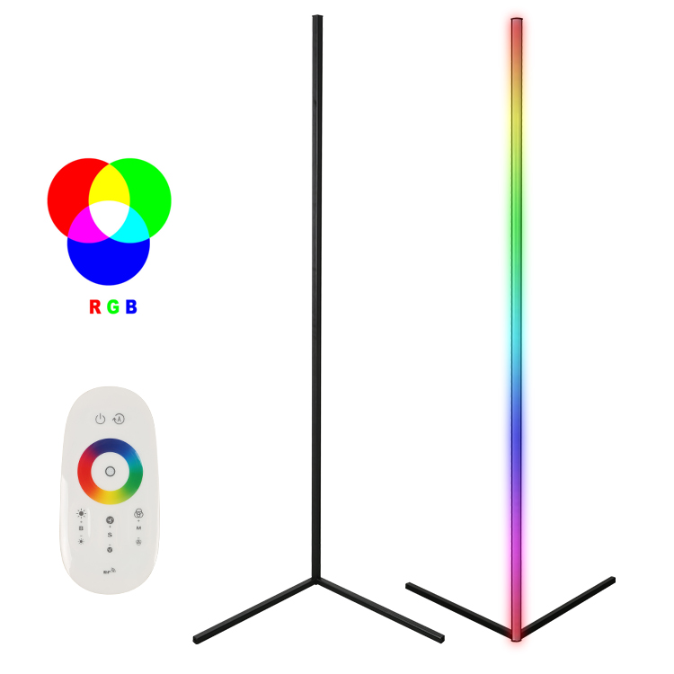 High Quality Custom Nordic Modern Designer Smart Luxury Corner Standing Led Rgb Floor Lamp For Living Room