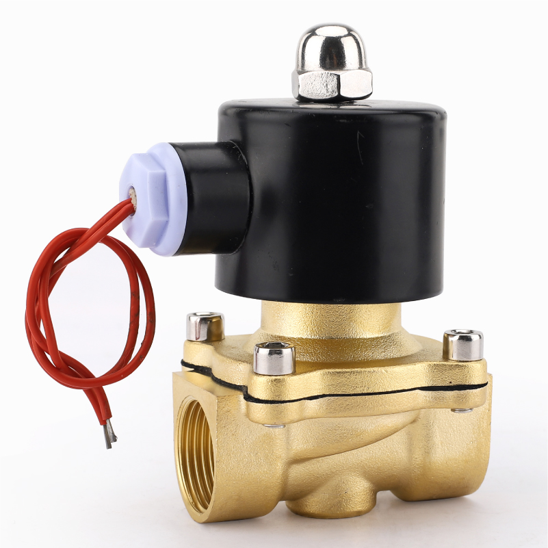2W Normally closed brass water gas general solenoid valve 1/4in-3in AC220V/AC110V/DC24V/DC12V