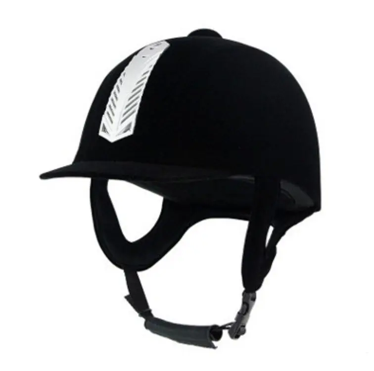 Equestrian supplies men and women can wear riding protection suede equestrian helmets