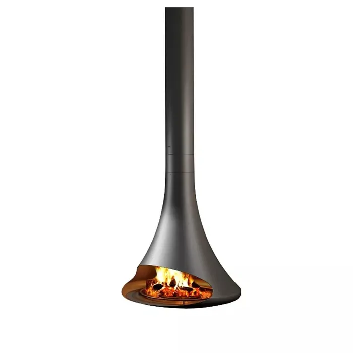 customizable Indoor Wood Burning Stoves Suspended Roof Mounted Hanging Fireplace
