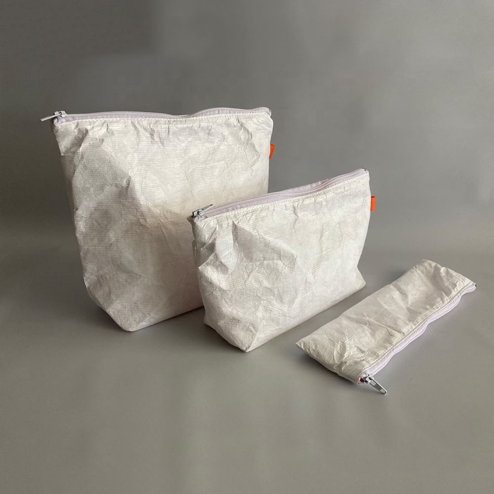 Водонепроницаемая бумажная косметичка Tyvek, моющиеся бумажные косметички, большая дорожная сумка на молнии, доступ в туалет