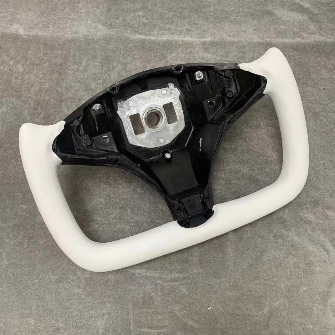 Рулевое колесо для Tesla Model S X YOKE, рулевое колесо под заказ, алькантара, аксессуары для интерьера из углеродного волокна