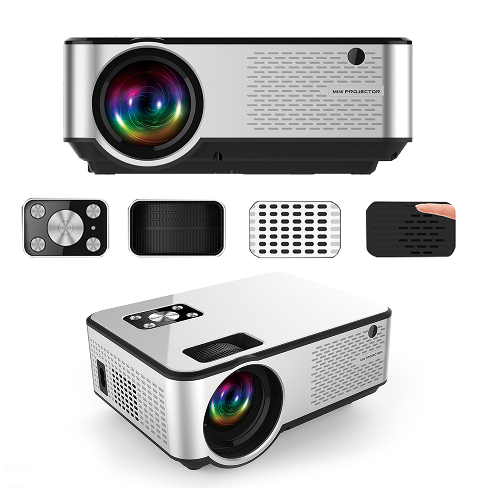 Светодиодный проектор DiGear YP13, Wi-Fi, HD 720P, 100 дюйма, большой экран, проектор для домашнего кинотеатра, умный видеопроектор, проектор