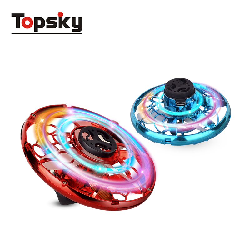 Drone for kids toys hand operated drone ufo fly gyroscope spinning top gifts motion sensor helicopter interactive toys