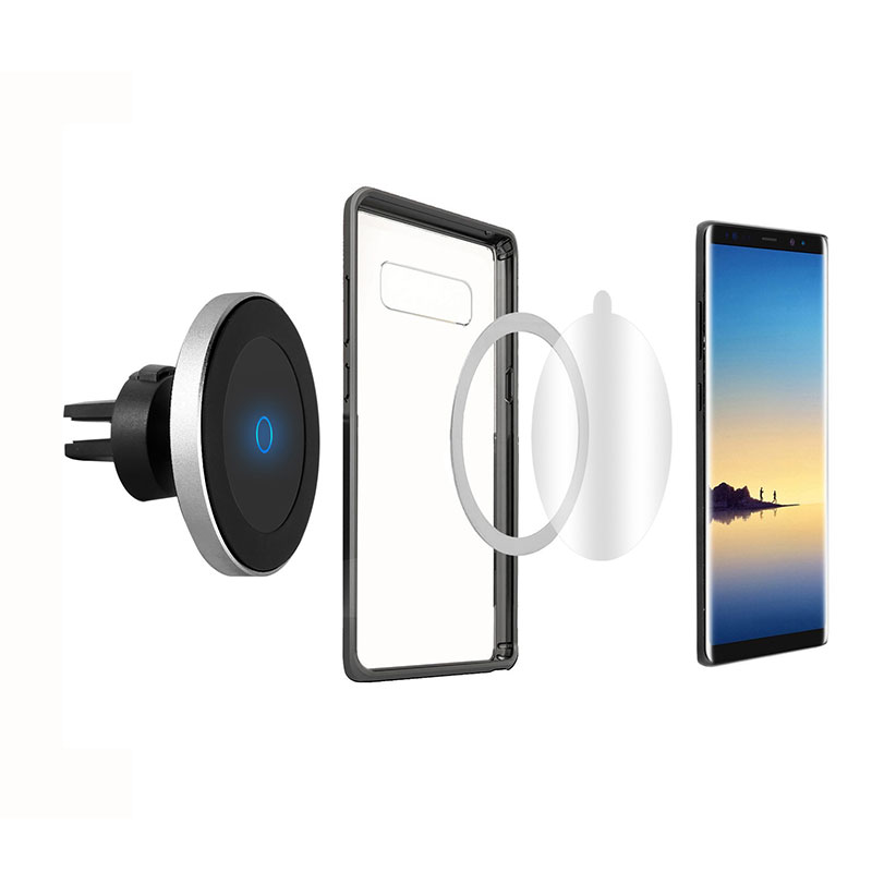 Magnetic Wireless Car Charger Full Automatic Mount Qi Wireless Fast Charging Car Holder Stand for Mobile Phone