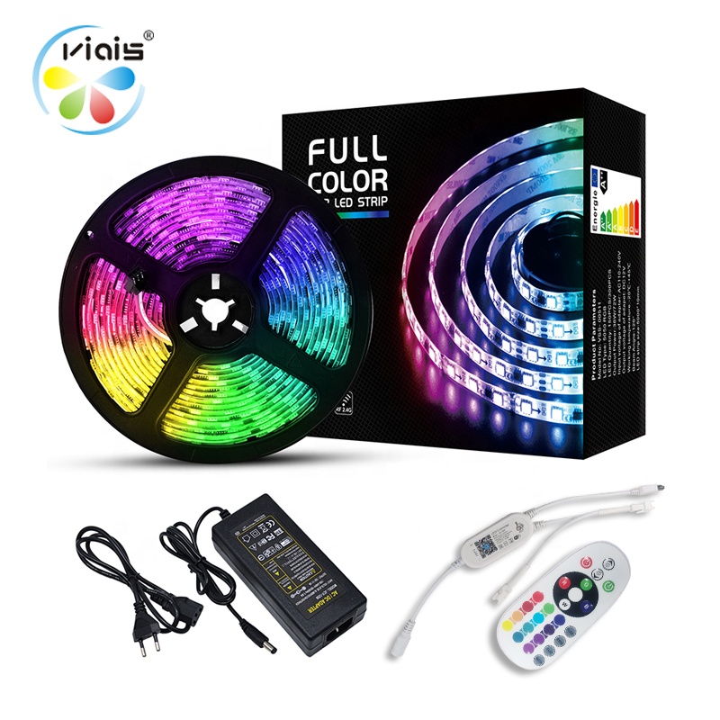 Водонепроницаемая светодиодная лента Tuya 5 м 5050 rgb, меняющая цвет лента, музыкальная синхронизация, Светодиодная лента Alexa с Wi-Fi контроллером для комнаты