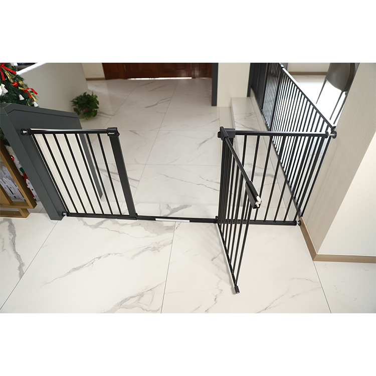 Custom kingbo metal baby fence gate barrier safety children safety baby gate child gate
