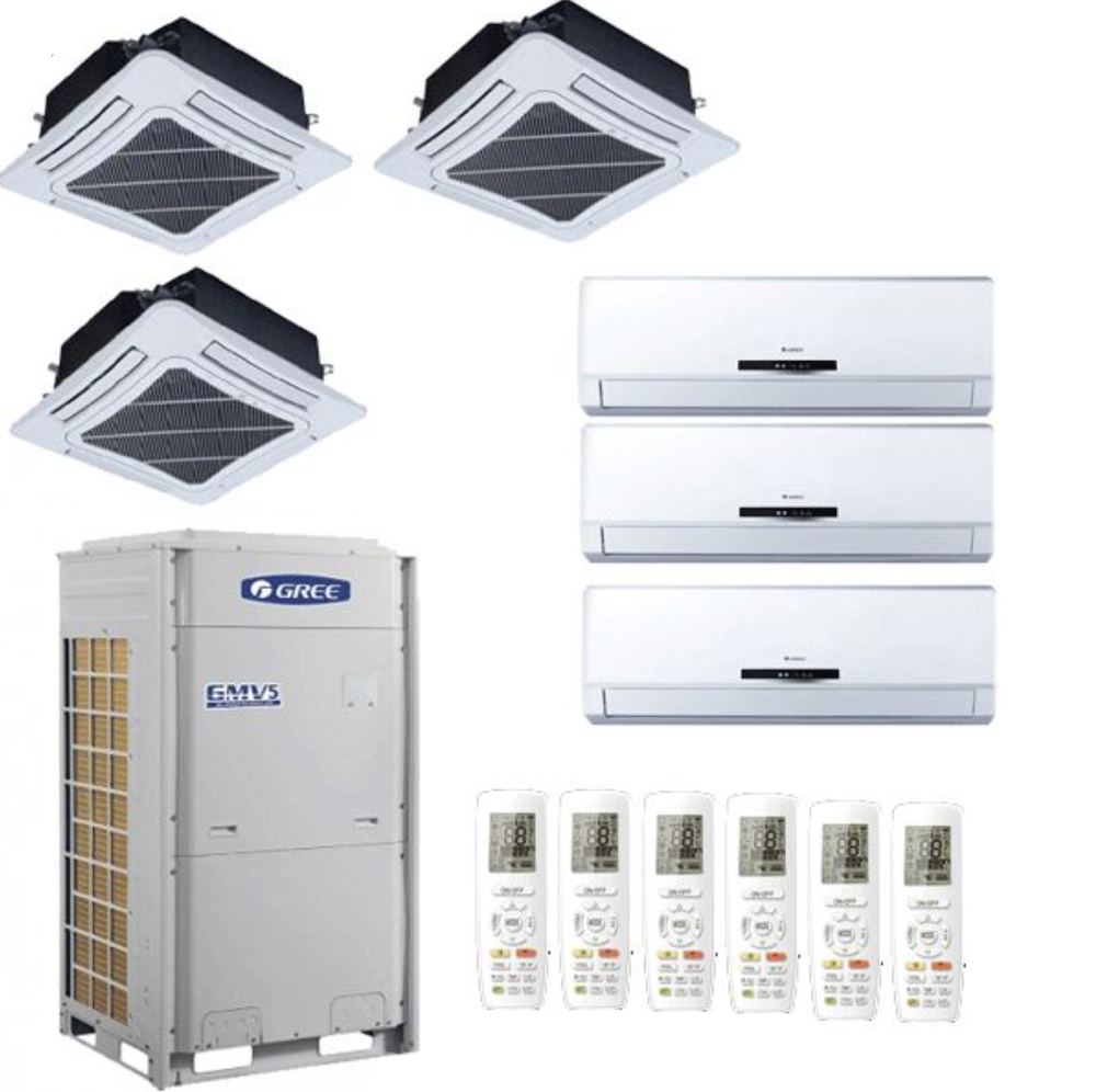 Gree 10HP GMV-280WM/E-X GMV5 E Series VRV VRF полностью DC инверторный тепловой насос модульный сплит-кондиционер 28KW/8ton/95000BTU