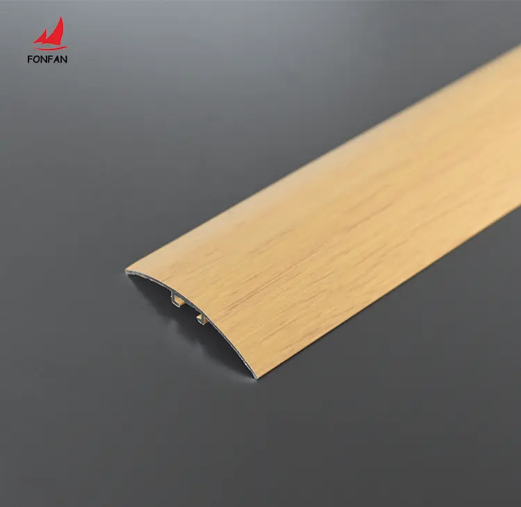 Wood effect aluminium tile trims floor trim transition metal strips