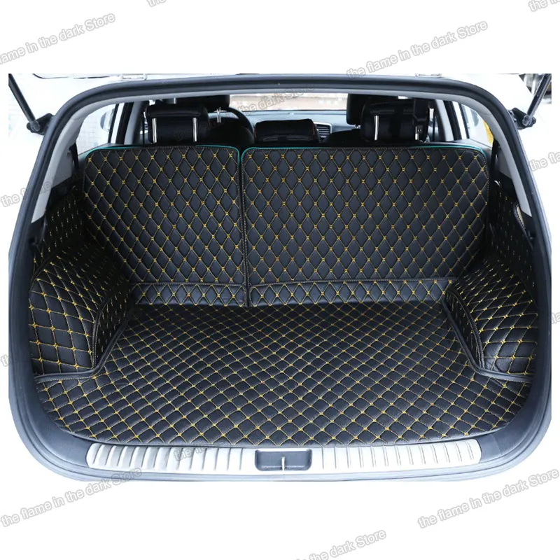 leather car trunk mat cargo covers for kia sportage 2016 2017 2018 2019 2020 QL 4 kx5 interior accessories carpet rug