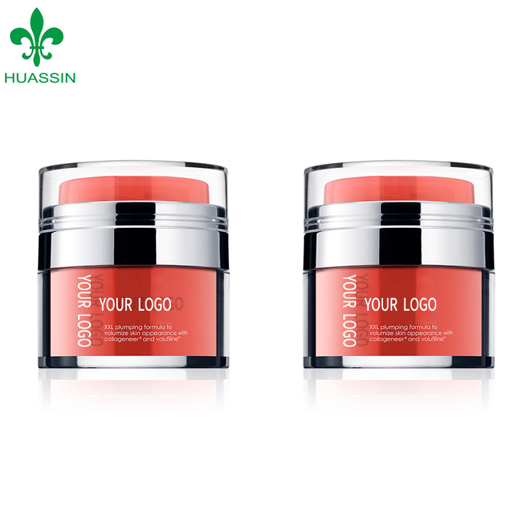 10g 20g 30g 50g Empty Round Acrylic Skincare PET Plastic Cosmetic Face Cream Plastic Jars With Lids Packaging