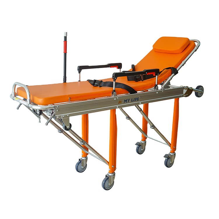 Mortuary Stretcher Aluminum Alloy Ambulance Stretcher Auto Foldable Stretcher