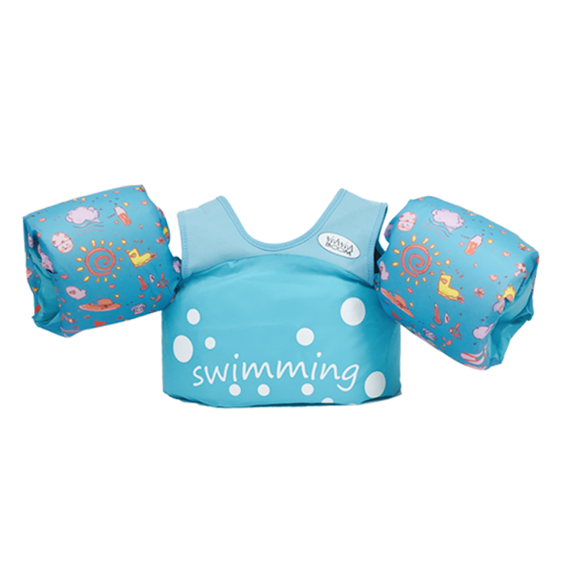 manufacturer inflatable Polyester pool floats swimsuits life jacket swim vest for kids