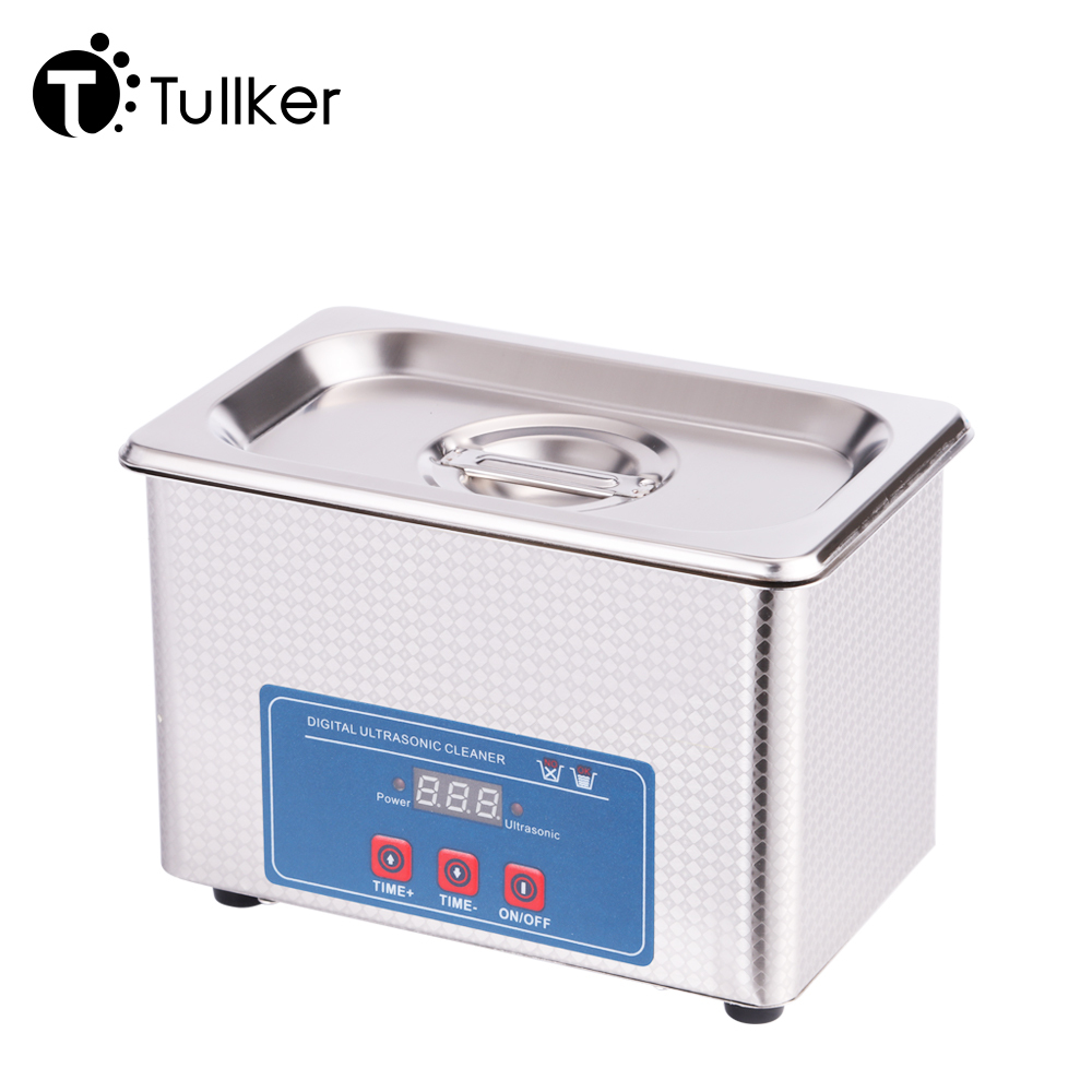 Tullker 800ml Ultrasonic Cleaner 0.8L Small Portable PCB Car Parts Printhead Dental Glasses Jewelry