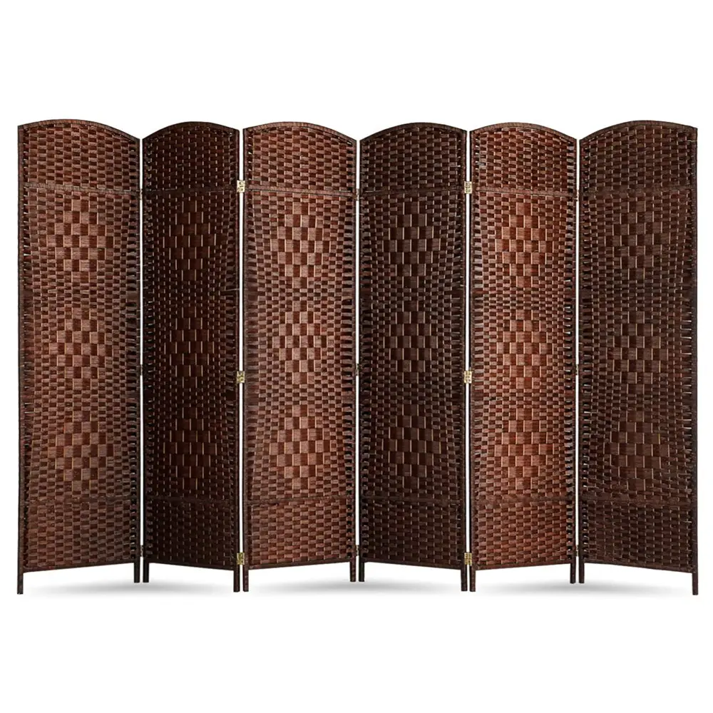 2021 Cao Country Freestanding 6 Panels Woven Sea-grass Room Divider Decorative Semi-Private Screen