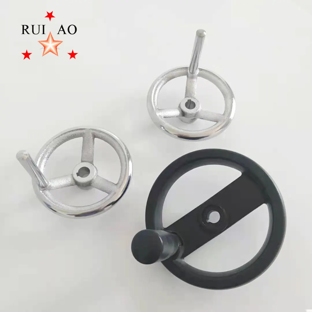 zinc Steel plastic hand wheel 3/4" bore threaded rod cast iron Handwheel operating handle