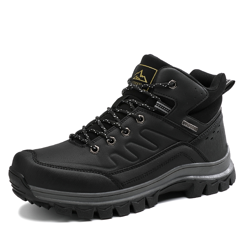 The popular outdoor men's waterproof shoes trekking hiking shoes non-slip thickening high-top men's army strong military boot