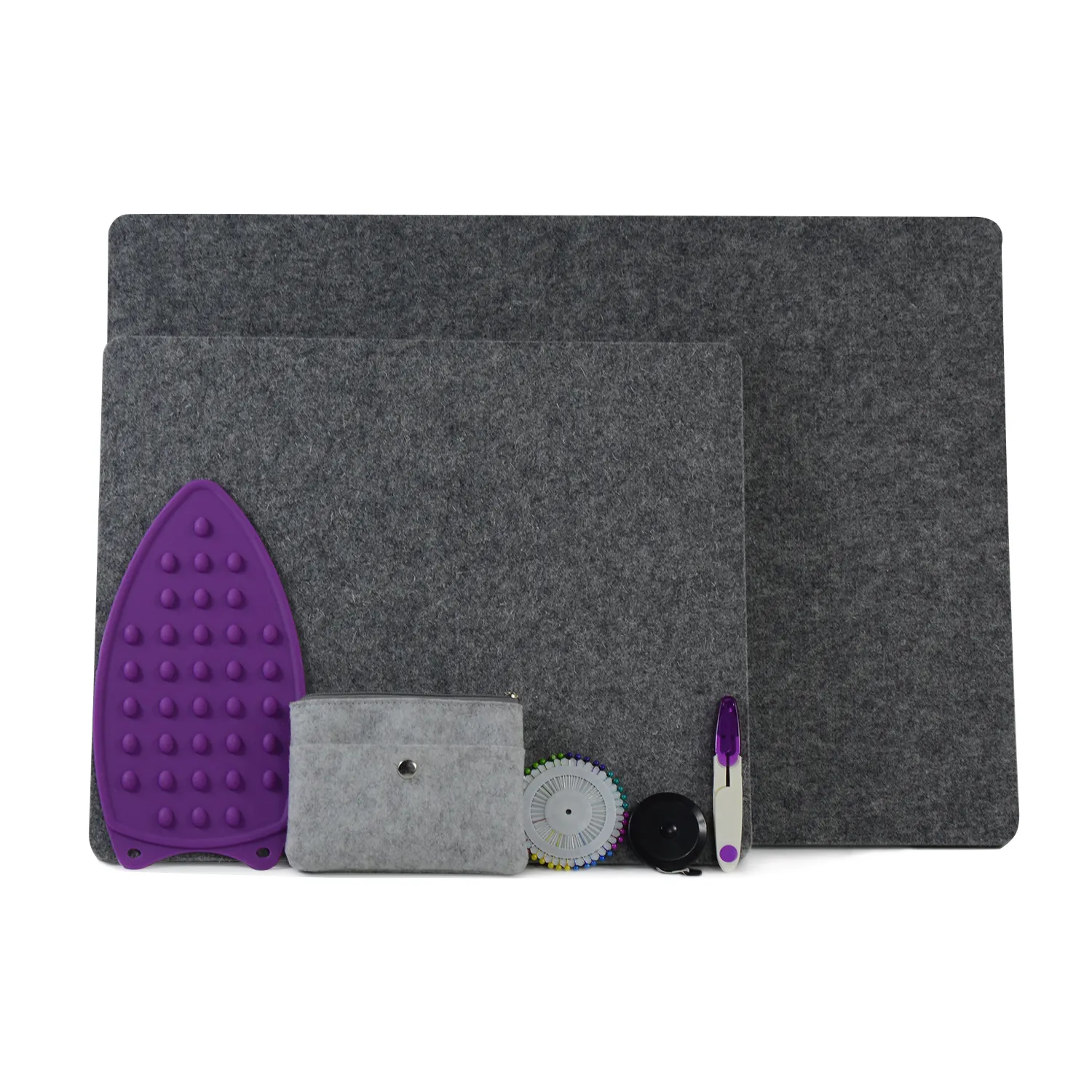 17 x 24'' Wool Pressing Pad 100% New Zealand Wool Ironing Mat 1/2" Thick Wool Pressing Pad with Accessories