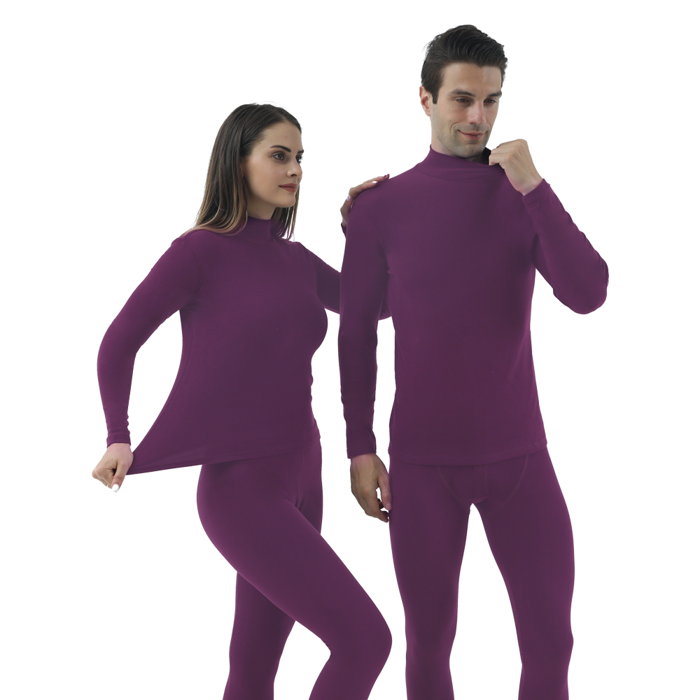 Winter best Anti-bacterial custom warm pants long johns thermal Thick thermal underwear sets for Couple two thermal underwear