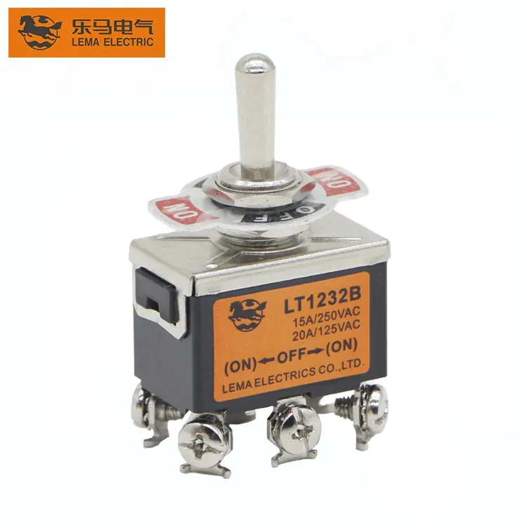 Factory directly sale LT1232B auto momentary double toggle switch magnetic