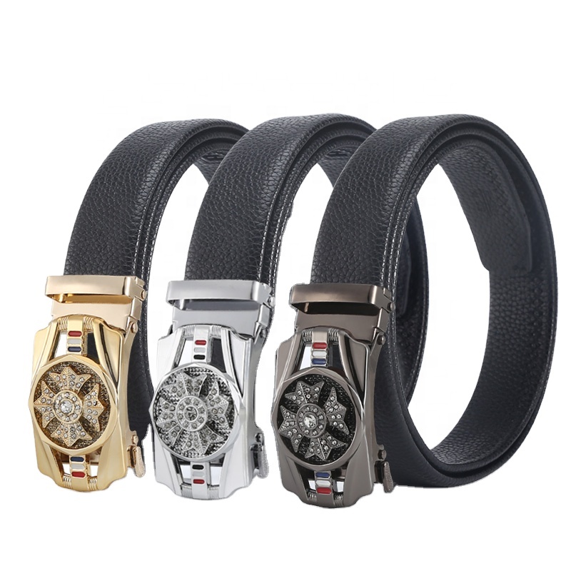 PU Belts Connection с Metal Buckles для Men, Black и Brown Color, американские размеры 3,5 см Width