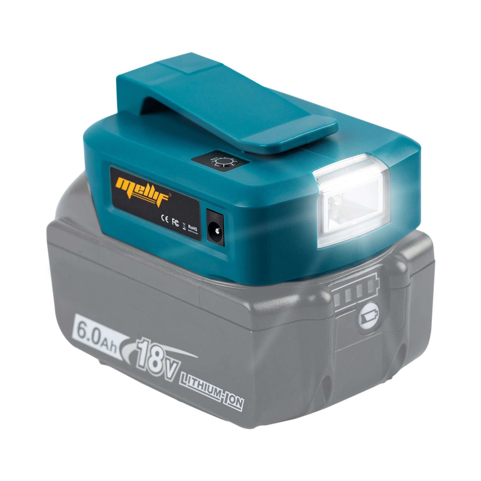 Адаптер ADP05 для аккумуляторов Makita 18 в LXT, зарядное устройство USB со светодиодной подсветкой и двойным USB портом постоянного тока, преобразователь источника питания 12 В