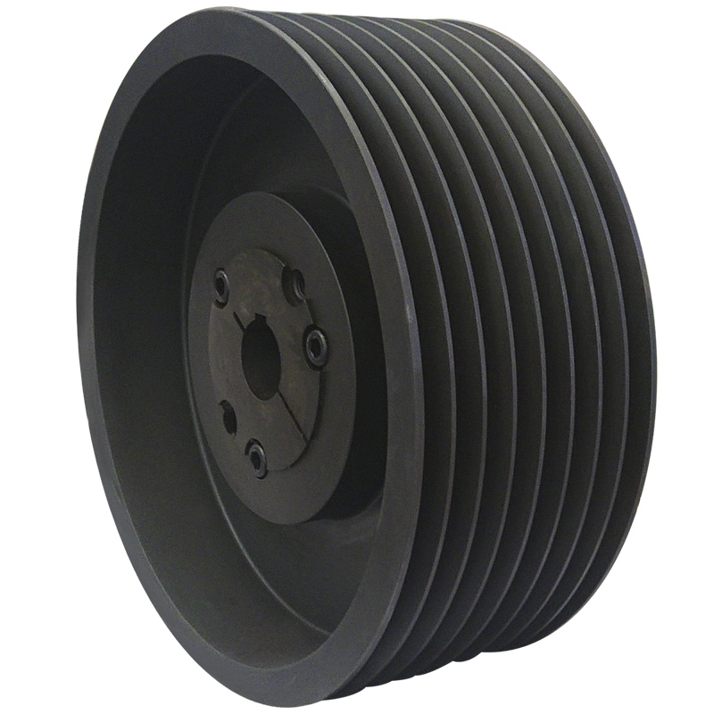 Cast Iron Spc 280mm Pitch Diameter Taper lock Bush 3 v groove belt Pulley