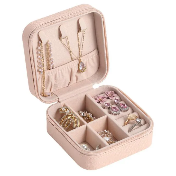 Travel Jewelry Box Lightweight and Easy to Carry Small Jewelry Box for Earrings Rings Necklace Bracelet