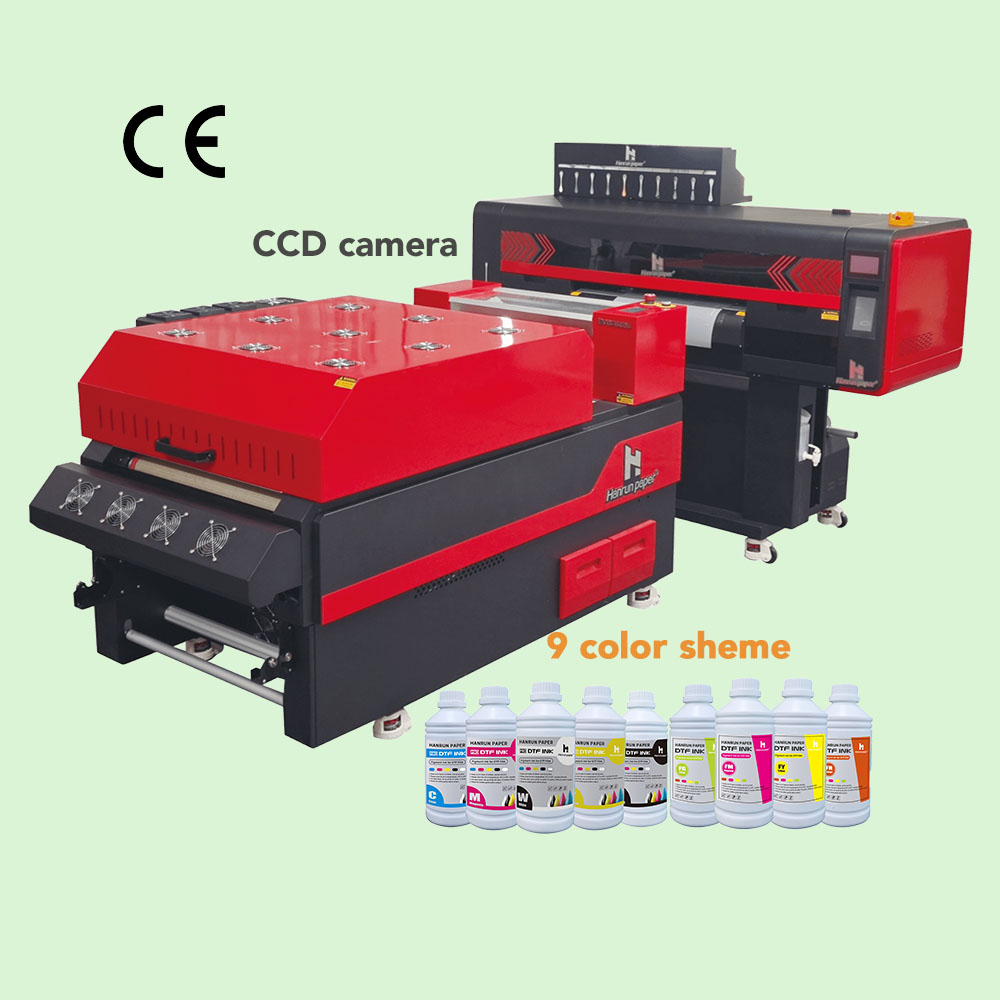 60 cm 4 heads i3200 a1 digital textile printer printing machine 8 color 24inch with shaker dryer