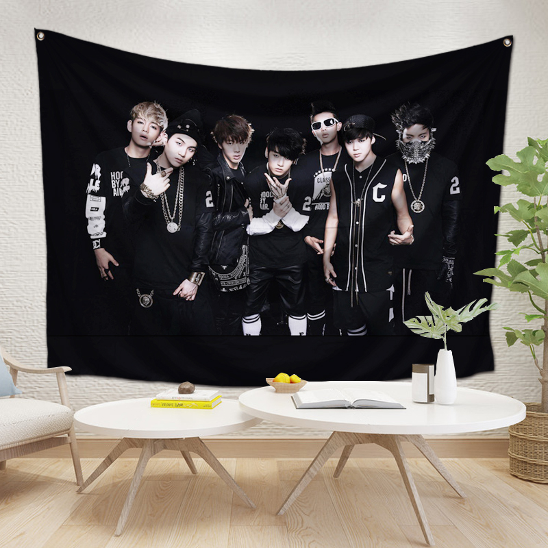Корейский красивый гобелен для спальни, корейские звезды, хиппи, BTS гобелены, настенные гобелены для комнаты
