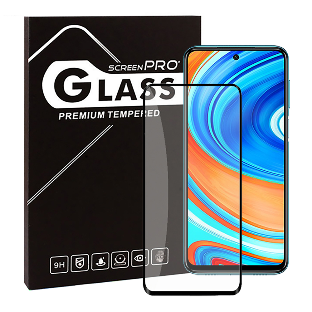 Полноэкранное трехслойное закаленное стекло с шелкографией для Redmi Note 9 Note 9s Pro Max