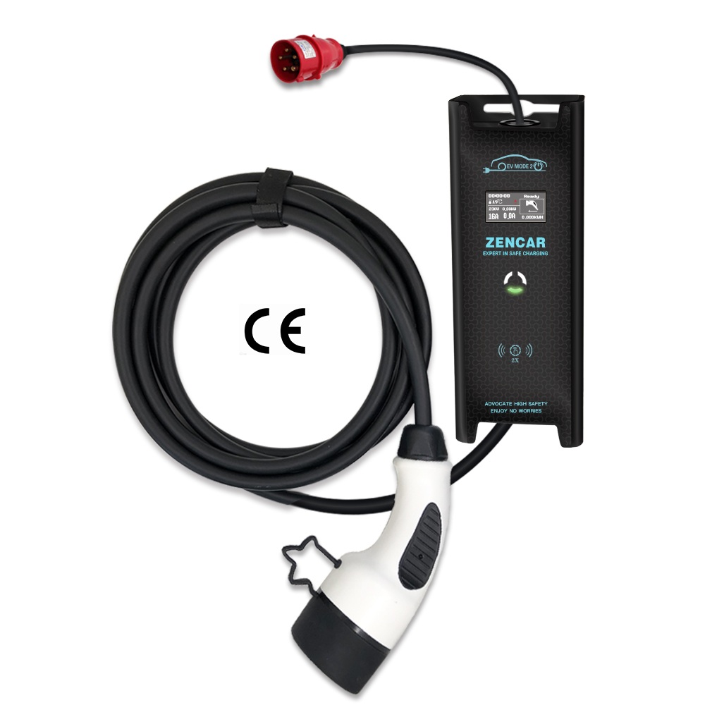 Zencar 11kw three phase portable type 2 ev charger 400V evse