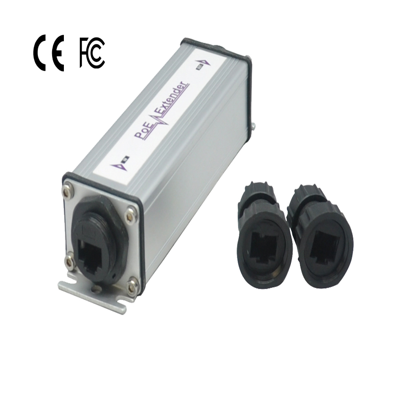 Уличный водонепроницаемый удлинитель PoE IP65 gigabit, одобренный CE FCC