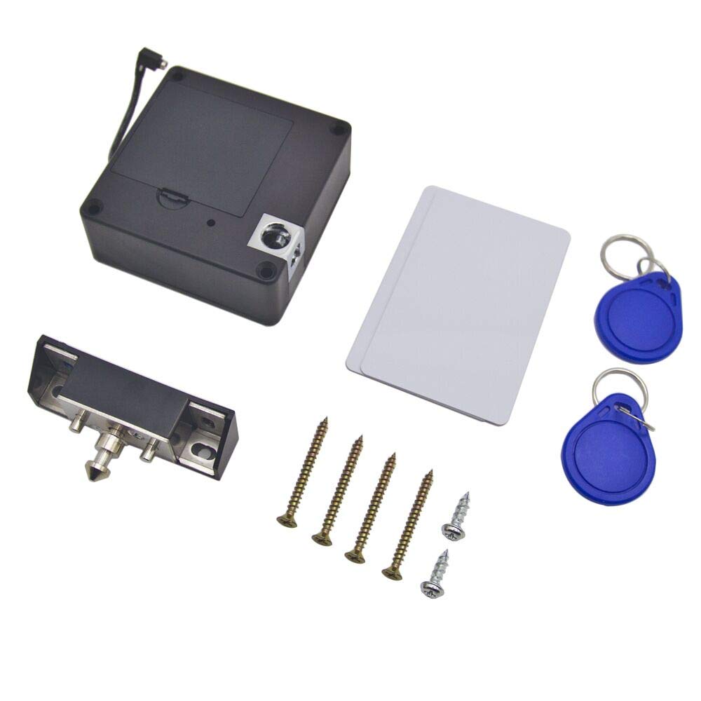 HomTR Wholesale Invisible Hidden Cabinet Lock Rfid Metal Key Card Smart Cabinet Locks