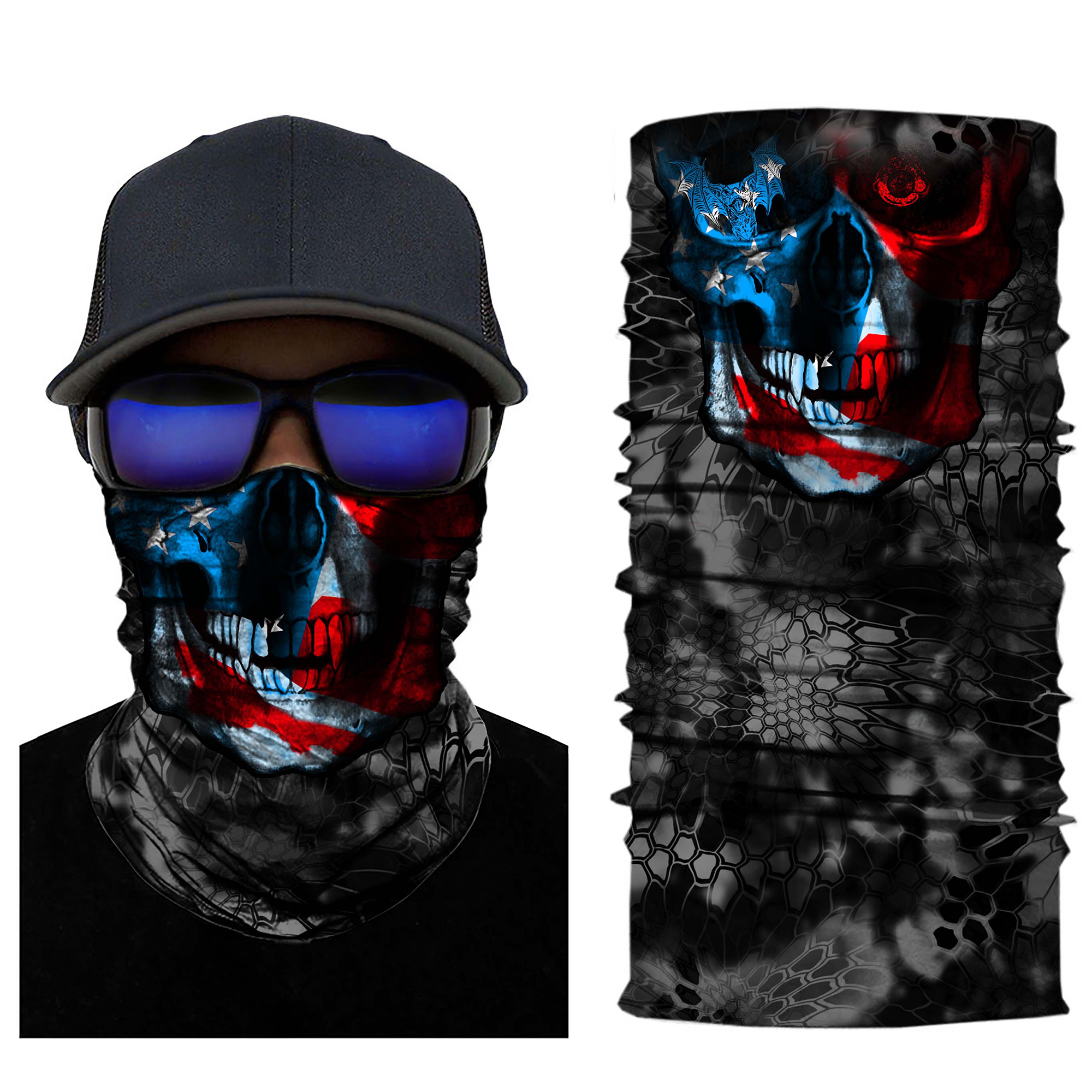 Latest Cool Max 3d Digital Printing Sports Variety Magic Turban Riding Latex Headgear Mask
