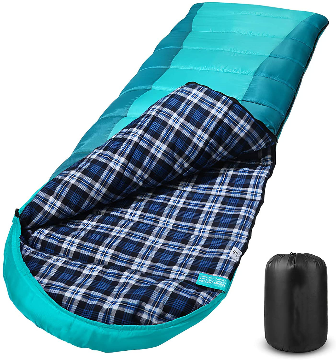 WOQI Factory directly Ultralight Flannel Hollow cotton Professional Warm Ripstop Envelope Sleeping bag