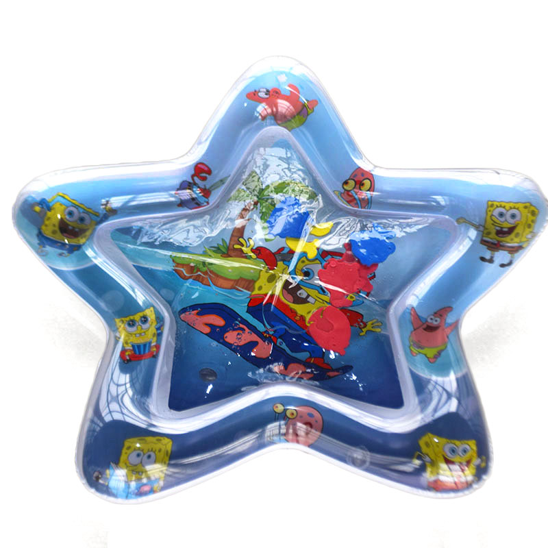 Лучшие продажи хорошее качество милый ПВХ надувной star-shape baby water play mat для удовольствия