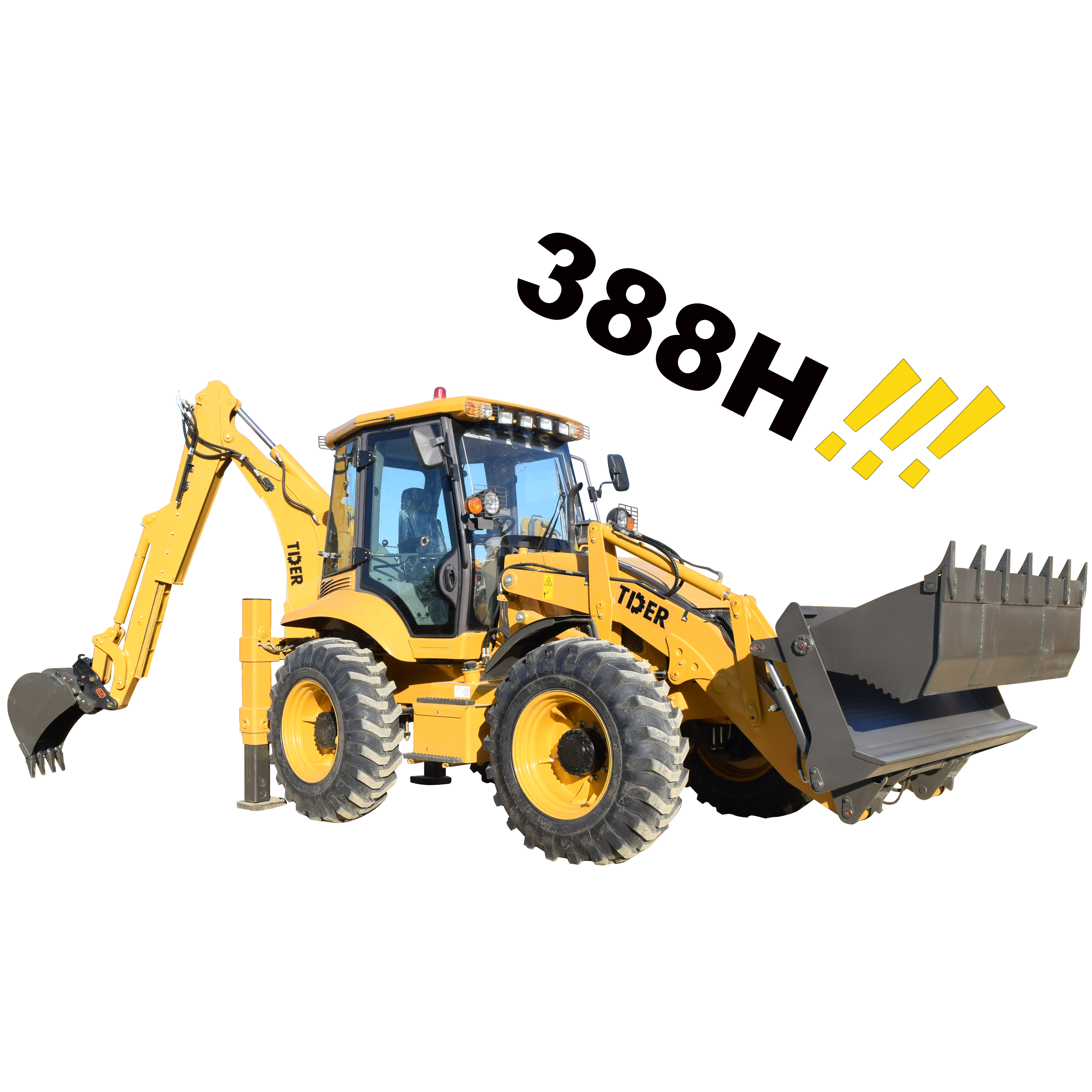 Экскаватор-погрузчик ZT388H, колесный экскаватор-погрузчик, 4x4