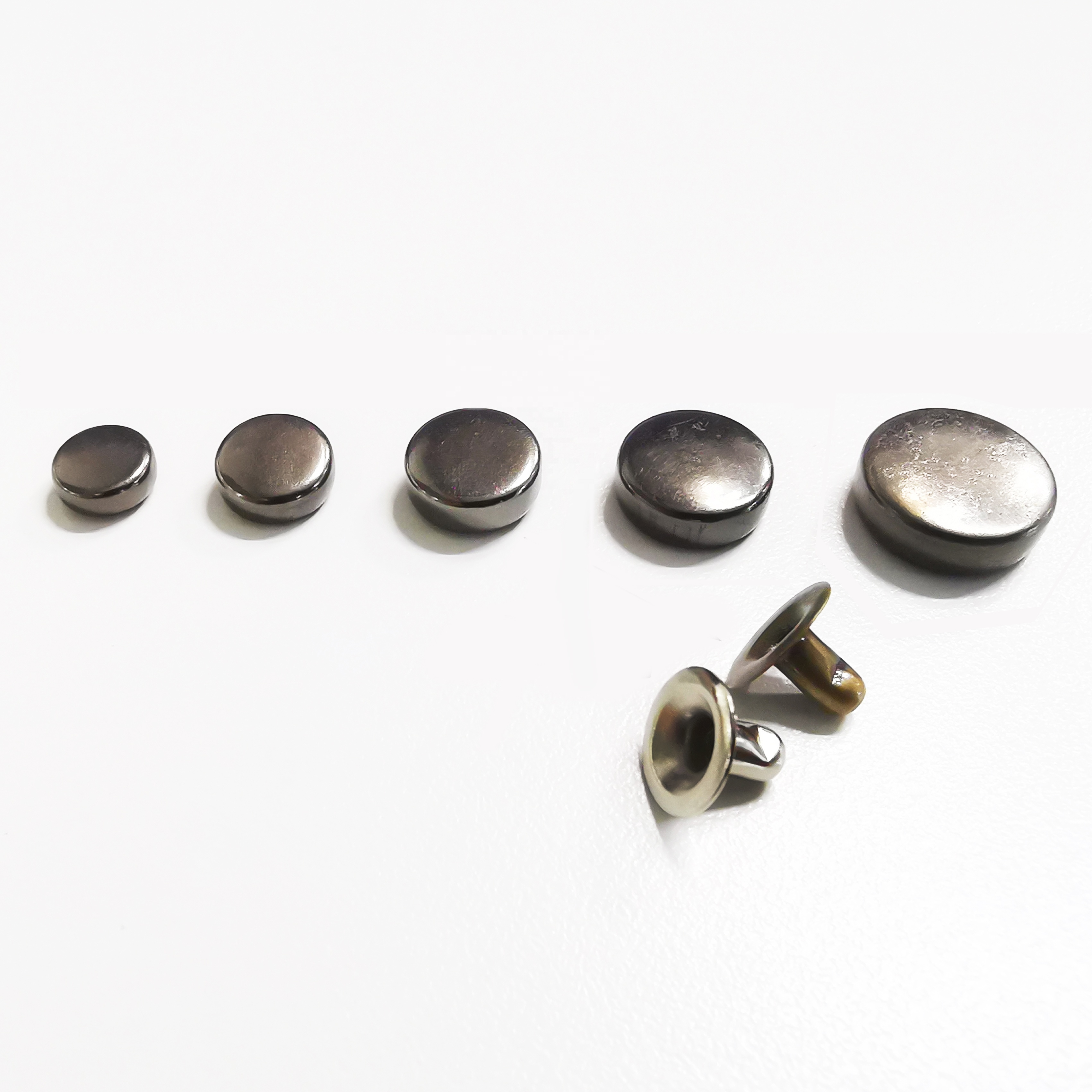 4mm China Wholesale Tablet Snap Rivet Best Quality Flat Head Snap Clothing Decoration Double Head Snap Rivet