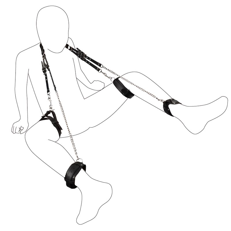 Lexiang Chains and Leg Cuffs Restrained Sex Products Woman Adult Sex Dolls BDSM Sex Toys