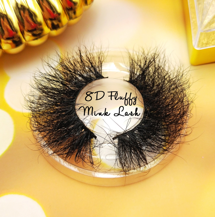 Норковые ресницы LASHDOLL, 25 мм, пушистые, индивидуальная упаковка, ресницы, 3d норковые ресницы, оптом, норковые ресницы 3d