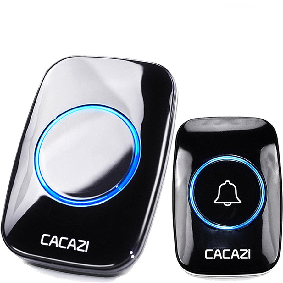300M remote EU AU British American plug smart wireless waterproof doorbell 1 key 1 receiver