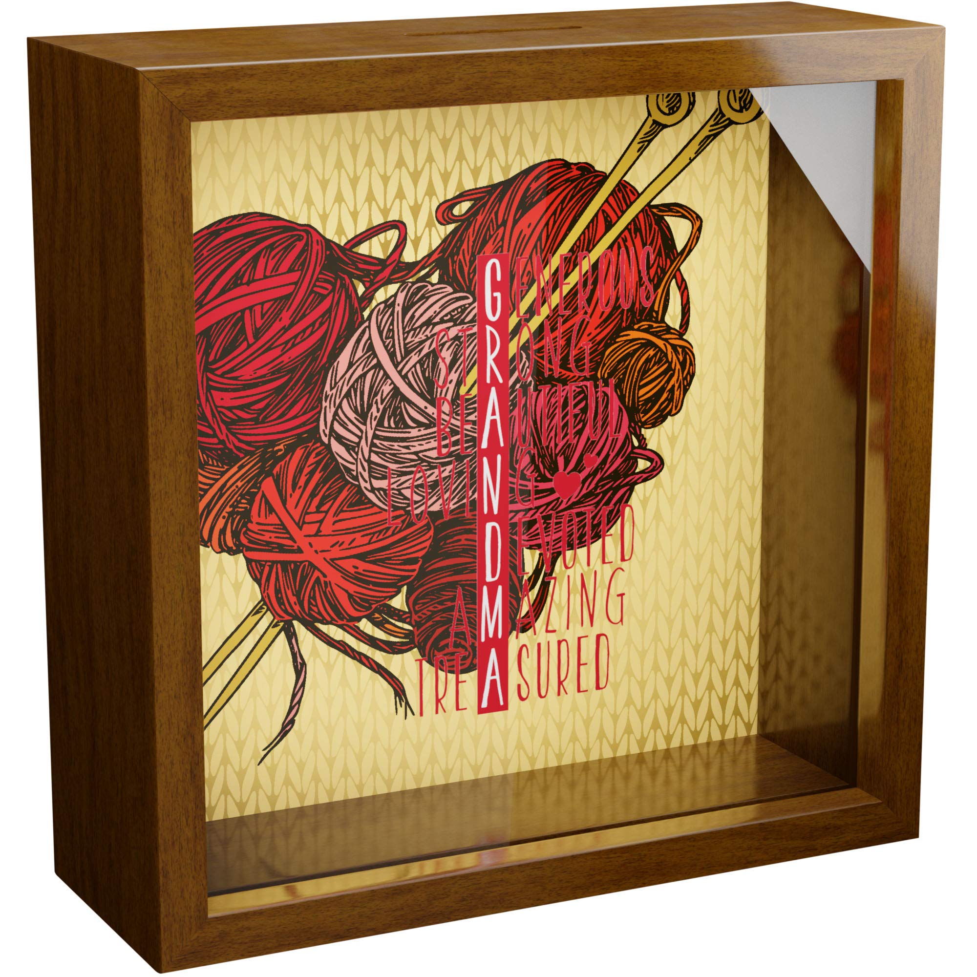 Wall Mounted 8x10 Inch Save Money Box Beer Wine Cork Holder Wooden Shadow Box Wholesale