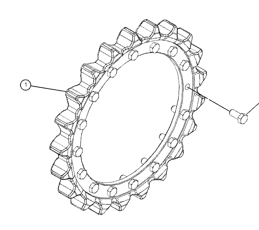 HYUNKOOK 8E-9805 8E9805 TRACK SPROCKET FOR 320C 320D