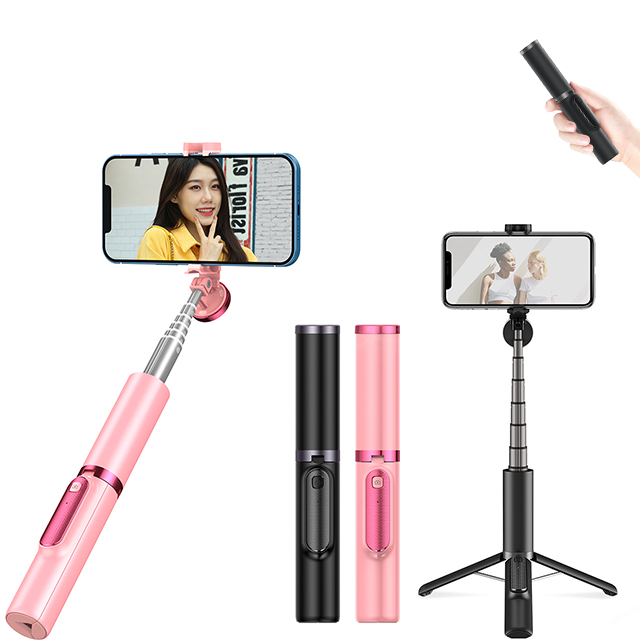 CYKE Flexible Selfie Stick Bluetooths Tripod 3 In 1 Mini 360 Degree Selfie Stick Handheld Telescopic Wireless Live Selfie Stick