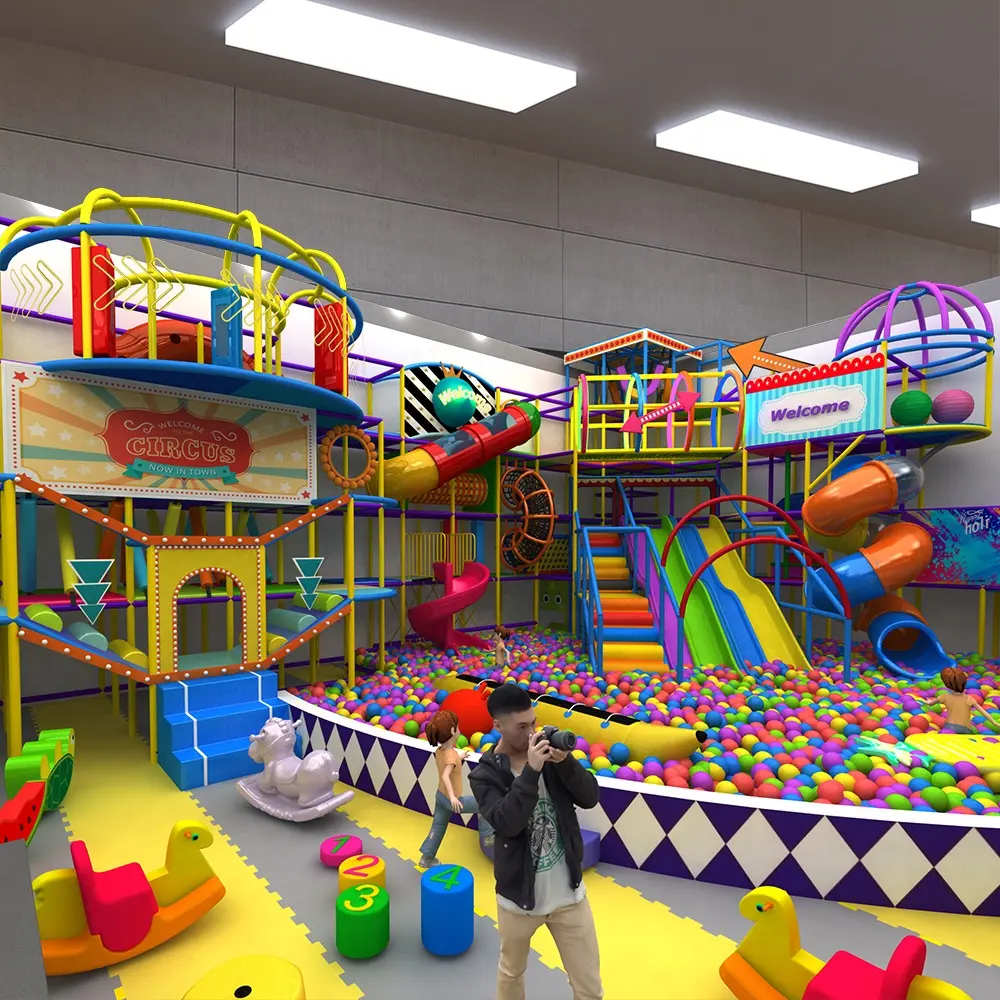 Alibaba-wholesale play center kids funny soft play ground indoor maze naughty castle