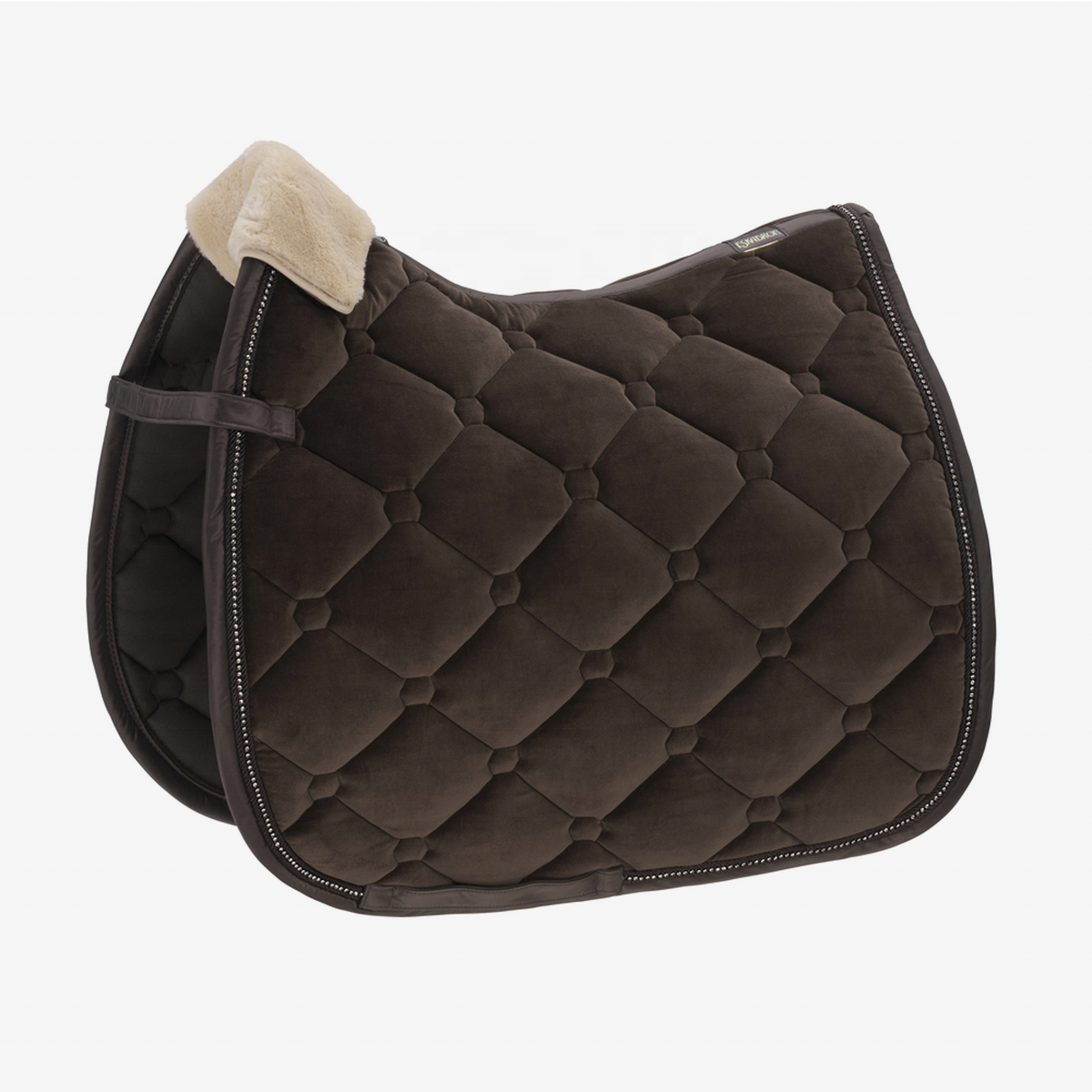 Custom Logo Printing Embroidery Embossed Stitch Pattern Sparkling Saddle Pad Western Saddle Pads Dressage Saddle Pad for Horse