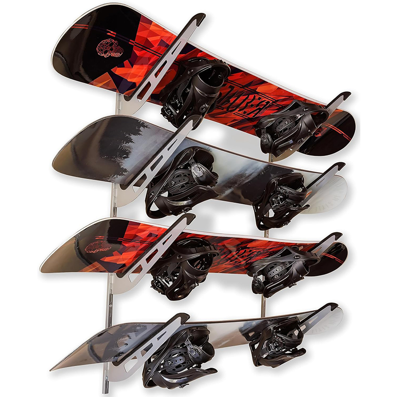 Precision Customizable Metal Wall-Mounted Ski Rack with Adjustable Holder for Kitchen Storage